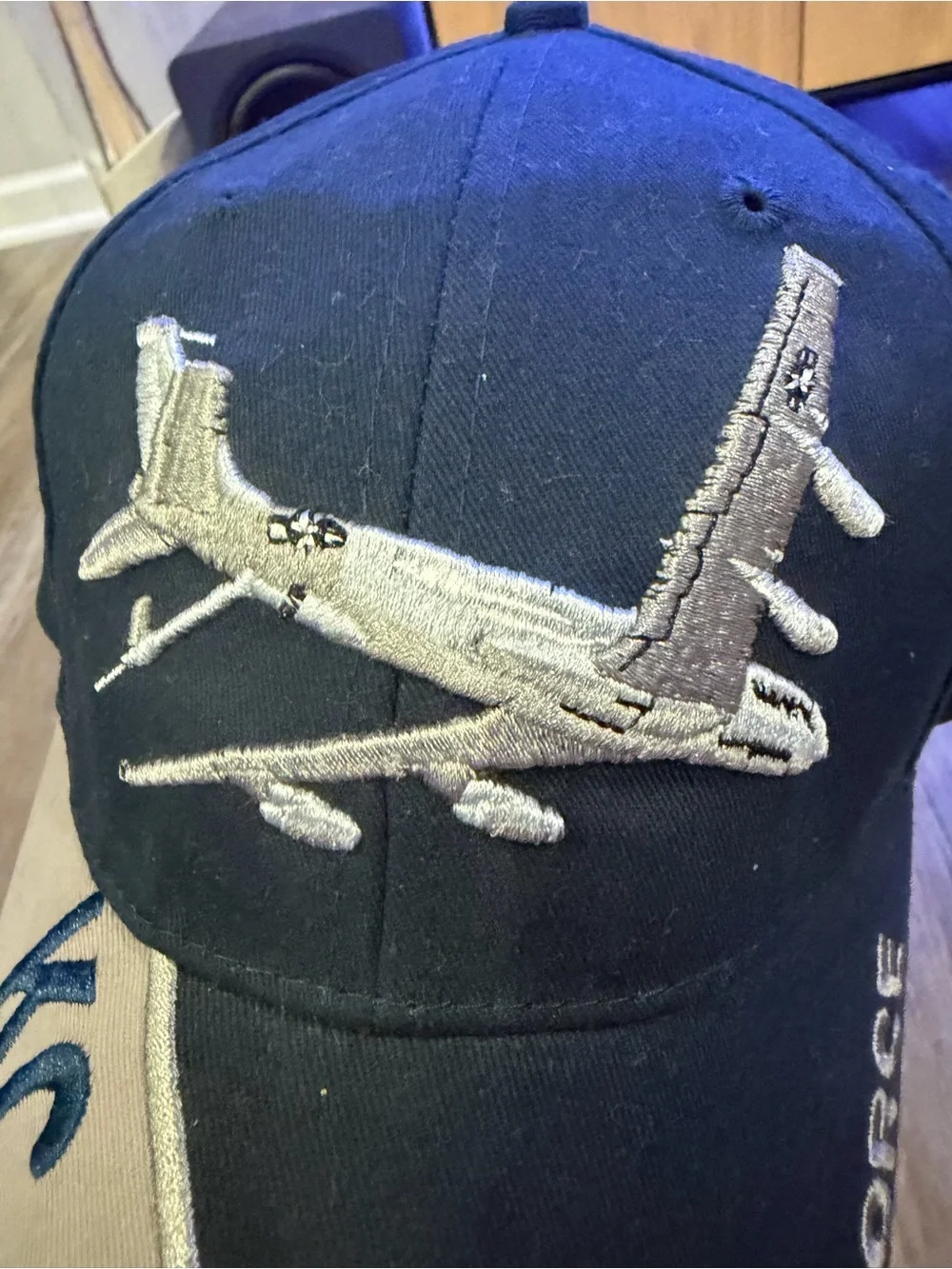 U.S. Air Force KC-135 Two-Tone Navy and Tan Baseball Cap